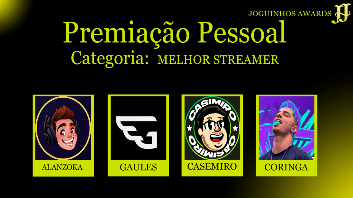 Melhor Streamer - categoria