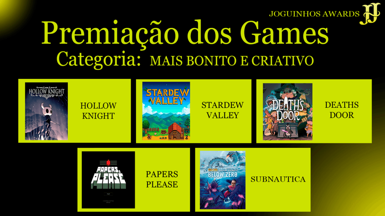 Mais bonito e criativo - categoria