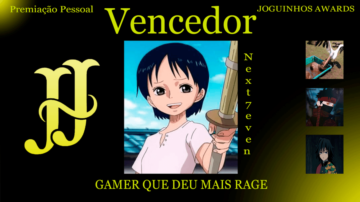 Gamer que deu mais Rage - vencedor